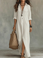 Soline | Vestido largo con botones