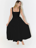 Melis | Vestido Midi con Escote Cuadrado