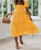 Julia | Vestido midi con estampado floral