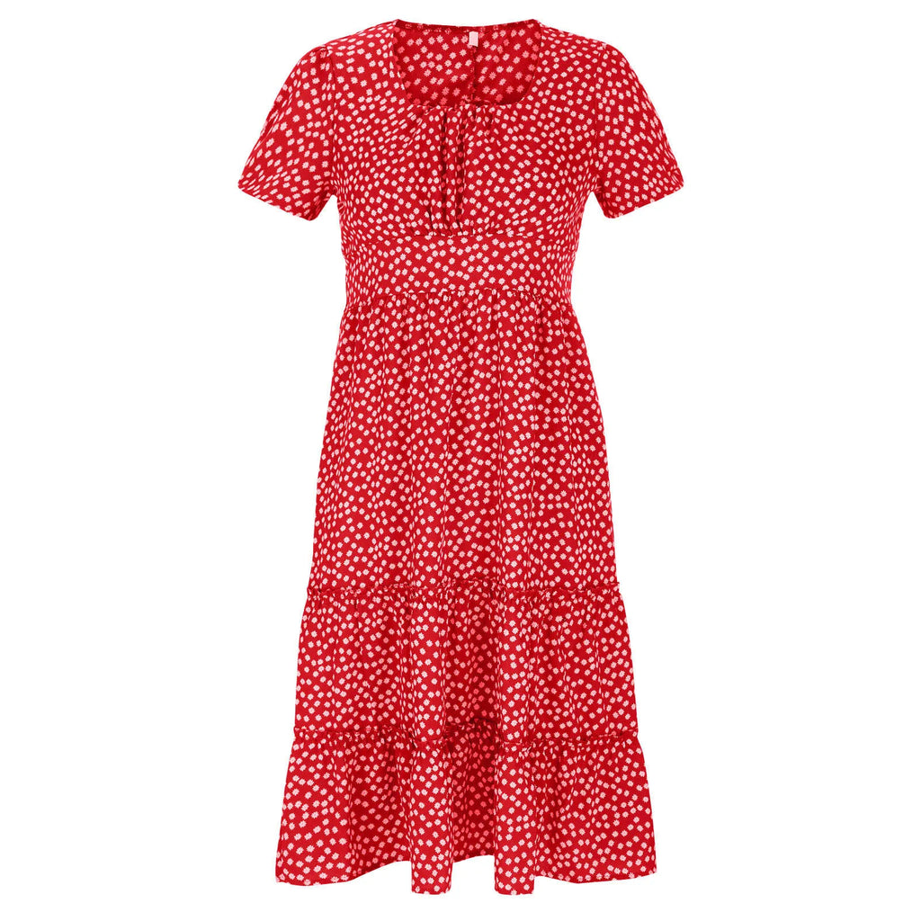 Julia | Vestido midi con estampado floral