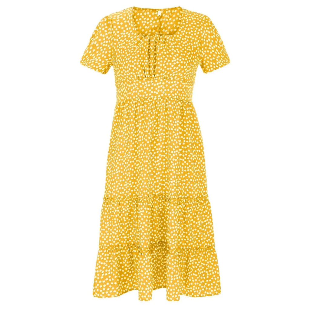 Julia | Vestido midi con estampado floral