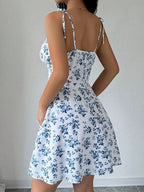 Lara | Short playero con tirantes finos y estampado floral