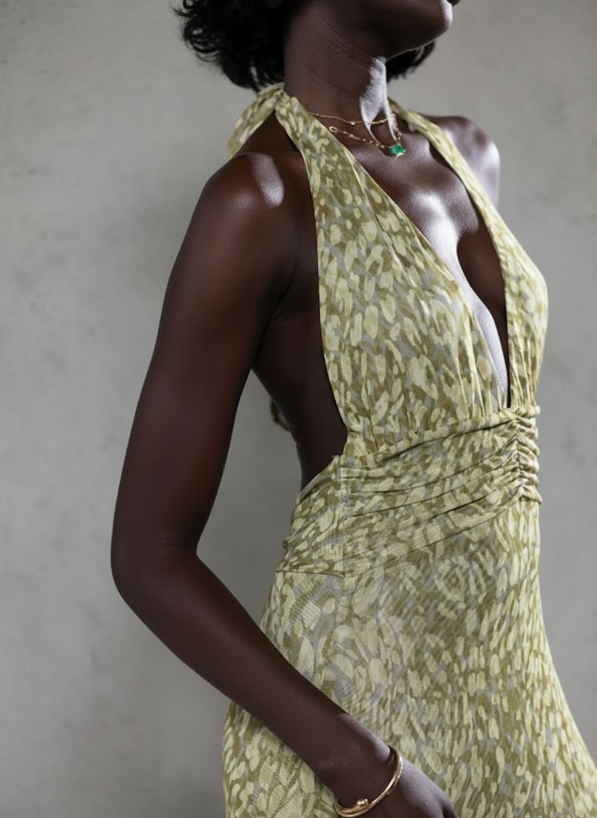 Chelsea | Vestido maxi con lazo en la espalda