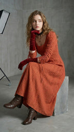 Vestido Catalina con cinturón ajustable estilo vintage · Cloe Paris