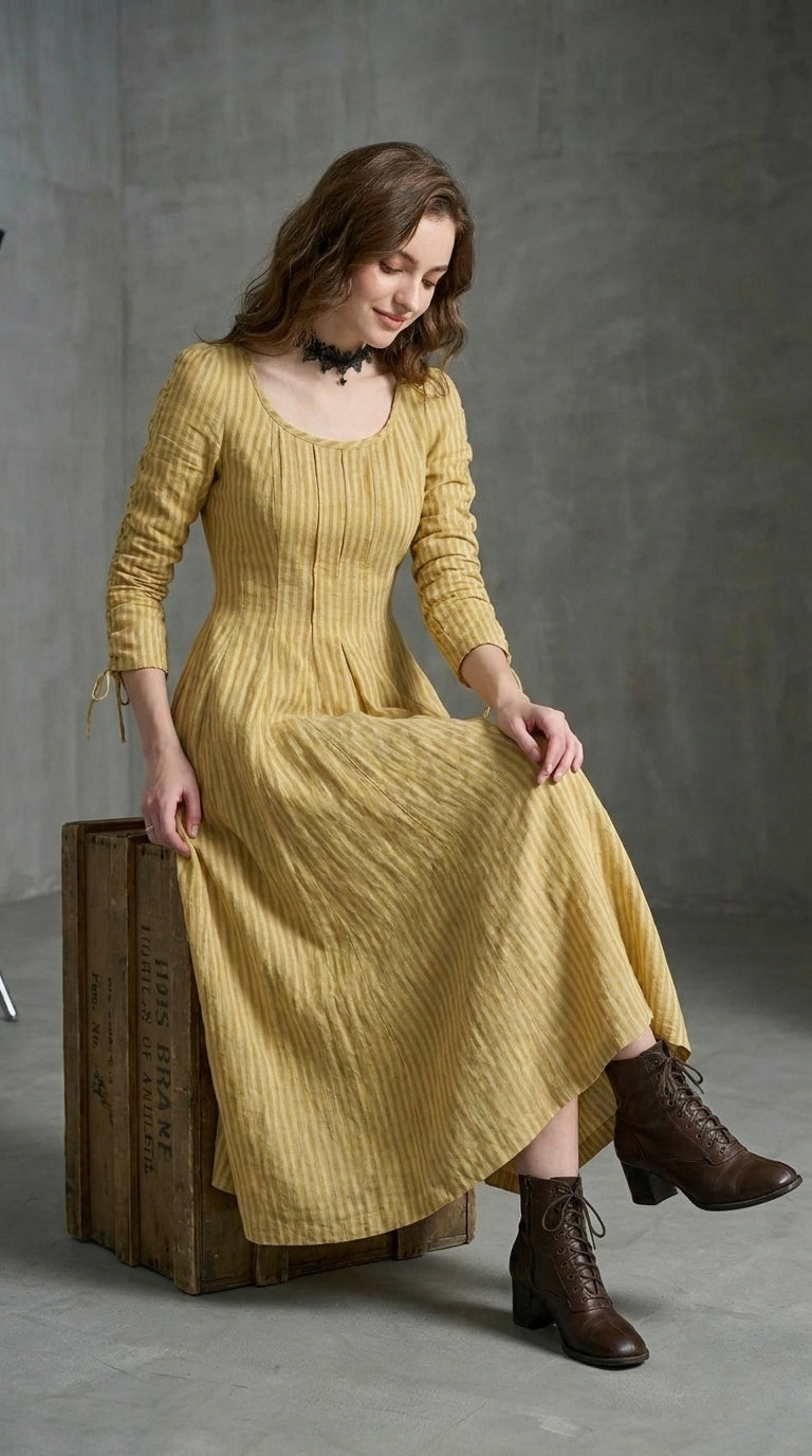 Vestido Catalina espalda y caída de la falda · Cloe Paris